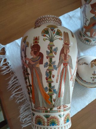 Pareja de tibores porcelana