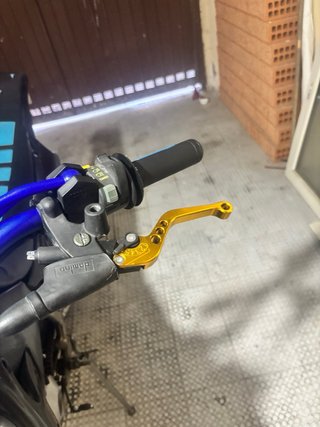 Manetas moto 49cc azul y amarillo