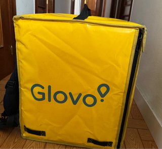 Mochila Glovo Amarilla Como Nueva