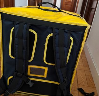 Mochila Glovo Amarilla Como Nueva