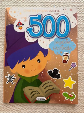 Libro 500 pegatinas de fantasía (nuevo)