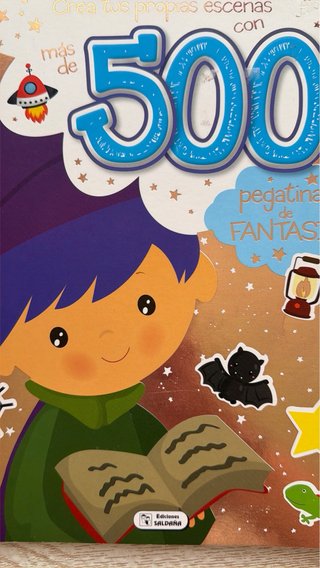 Libro 500 pegatinas de fantasía (nuevo)