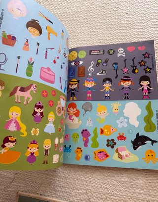 Libro 500 pegatinas de fantasía (nuevo)