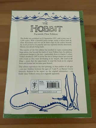 Libro The Hobbit Facsimile First Edition