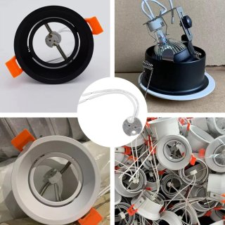 Porta LED in plastica bianca GU5.3 MR16