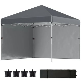 Carpa Plegable 3x3m con 2 Paredes