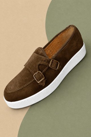 Scarpe uomo camoscio marroni italiane