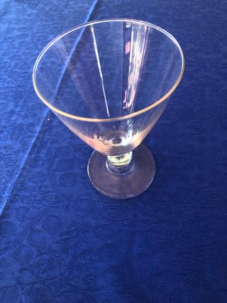 Bicchieri Vintage Nodo Blu Stile Murano pz.27