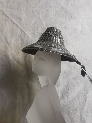 Figura cristal con detalles plata alemana