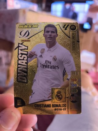 Cromo Panini Cristiano Ronaldo Balón de Oro