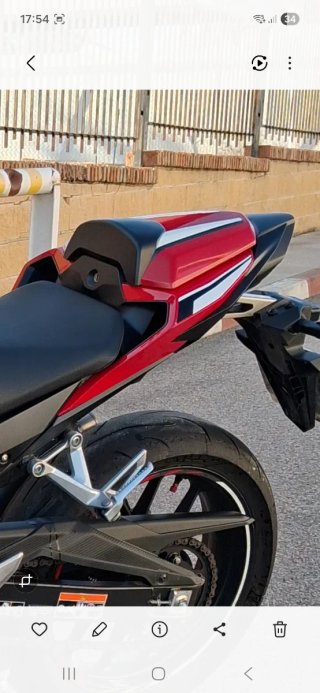 Tapa Colin Honda CBR 500R Roja