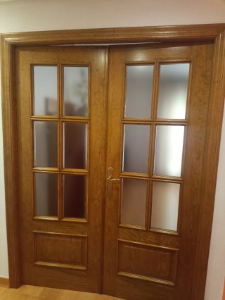 Puertas Pino Lacadas Roble Estándar