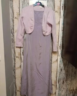 Vestido fiesta malva T.38
