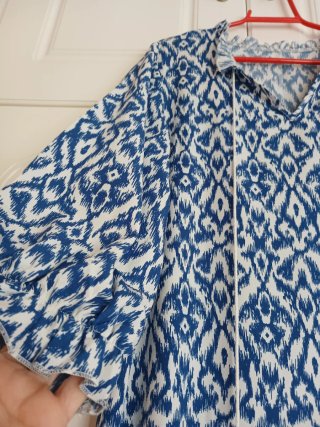 Vestido estampado talla L nuevo sin etiqueta