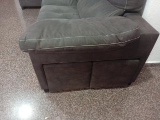 Sofá Chaise Longue Marrón