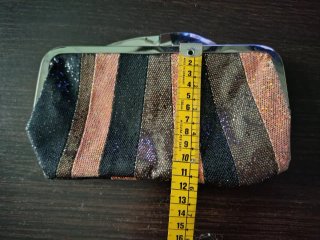 Bolso clutch de fiesta brillante, cartera de mano