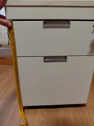 Cajonera de Oficina Metálicas blanca con llaves
