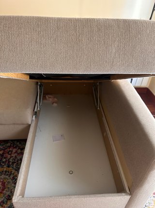 Sofá chaise longue cama beige