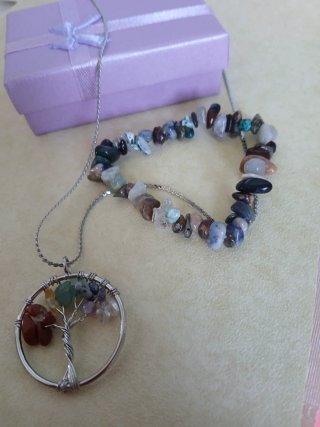 Conjunto 7 Chakras Piedras Naturales Collar Pulser