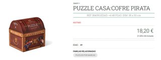 Puzzle Piratas Cofre 48 Piezas (51x37 cm)