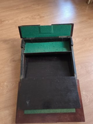 Antigua caja escritorio boulle