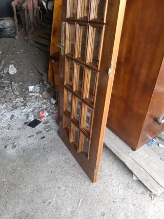 Puertas de madera con cristales +- 147x201