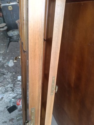 Puertas de madera con cristales +- 147x201