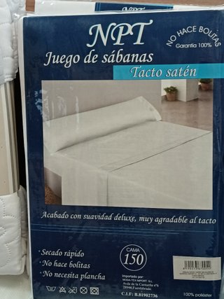 Juego de sábanas y colcha bouti 150
