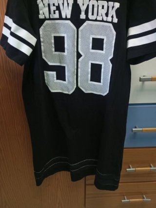 Camiseta larga New York 98 negra