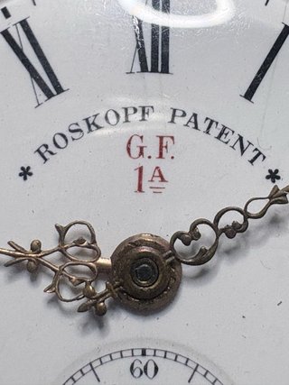 Reloj de bolsillo plata ROSKOPF PATENT