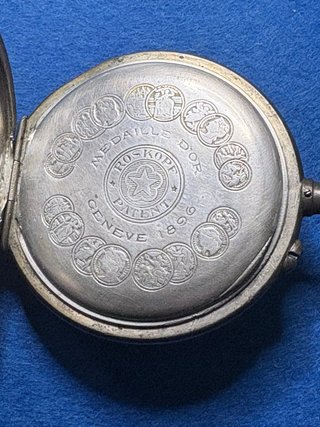 Reloj de bolsillo plata ROSKOPF PATENT