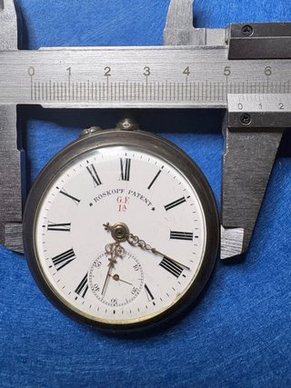 Reloj de bolsillo plata ROSKOPF PATENT
