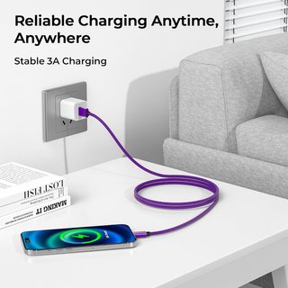 Basesailor cable carga rápida usb-c duradero