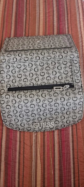 Portafoglio Guess fantasia GG grigio