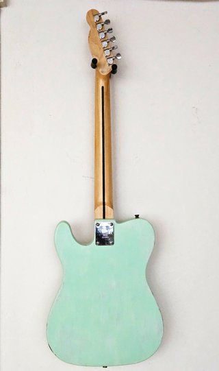 Fender Squier Telecaster Green Mint Roadworn