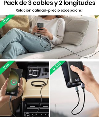 INIU cable carga rápida USB tipo C