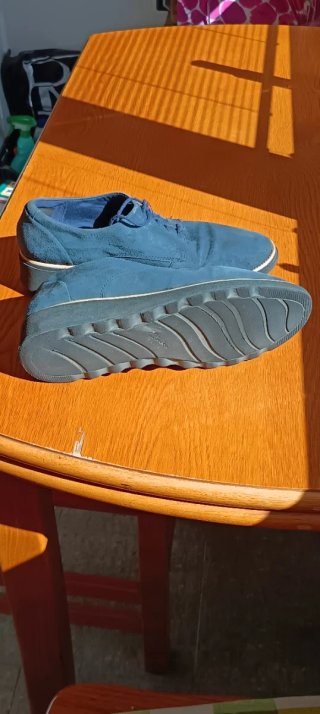 Zapatos mujer,Clarks, talla 43, Ante Azul