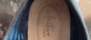 Zapatos mujer,Clarks, talla 43, Ante Azul