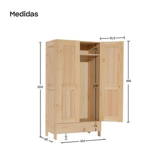 Armario infantil Muebles Lufe madera