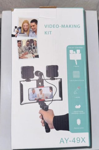 Kit Video AY-49X con Trípode y Luz LED