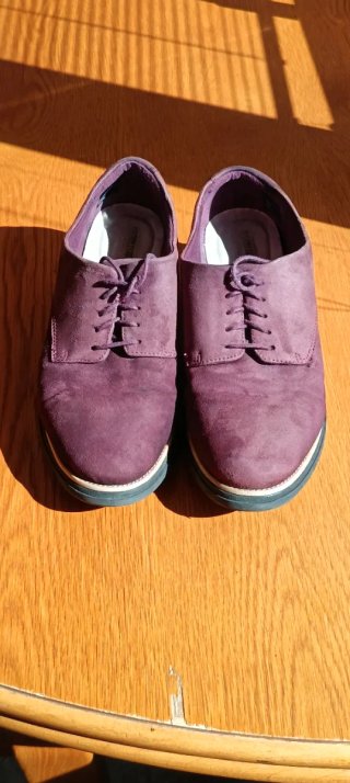 Zapatos mujer talla 43 Clarks Ante color Burdeos