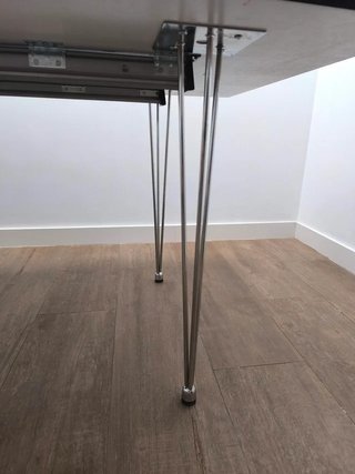 Mesa comedor extensible blanca
