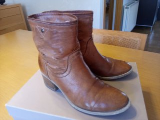 Botines cuero mujer