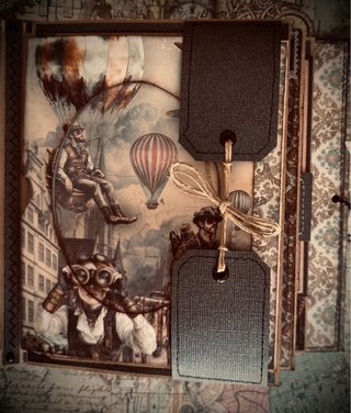 Álbum de recortes steampunk. Un regalo único.