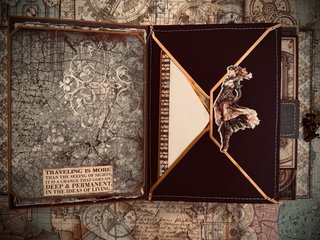 Álbum de recortes steampunk. Un regalo único.