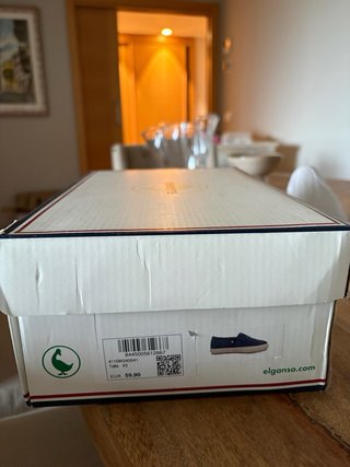 Zapatillas El Ganso slip-on azul y beige