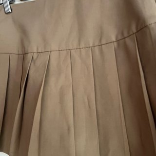 Falda Zara plisada marrón