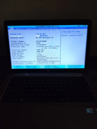 Portátil HP G62 (B80SS)