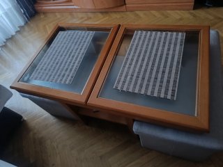 Mueble de salón completo madera.