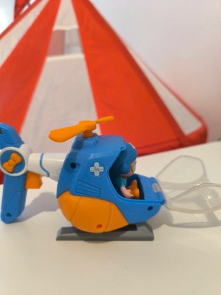Helicóptero Blippi Azul y Naranja